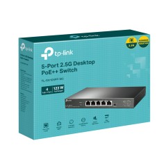 Omada 5-Port 25G Desktop Switch - High-Speed Connectivity & Power Over Ethernet (TL-SG105PP-M2)